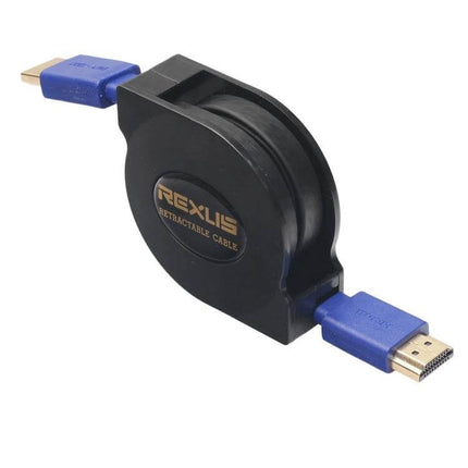 HDMI Cable for TV and Device Connections, 1.8 Meters Long retractable gold-plated HDMI cable connecting laptop to TV for 1080P