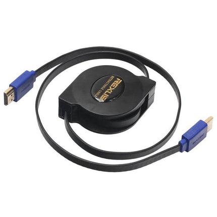 HDMI Cable for TV and Device Connections, 1.8 Meters Long retractable flat cable with gold-plated connectors for 1080P TV, laptop, console connections