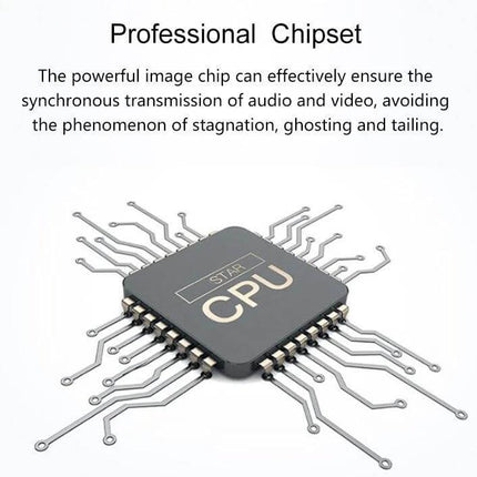 Fiber Optic HDMI Extender with KVM for Video Signal Extension high-performance chipset ensuring stable HDMI audio and video transmission over long distances