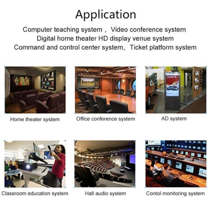 Fiber Optic HDMI Extender with KVM for Video Signal Extension used in home theater, conference room, classroom and control monitoring systems