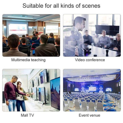 HDMI Splitter for Connecting One Source to Eight Displays used in conferences, classrooms, mall TVs and event venues sharing one source to eight screens