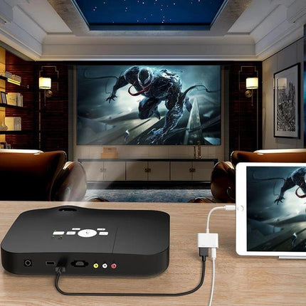 iPhone 8-Pin to HDMI Cable for Home Video Sharing connecting iPad to projector for family movie night