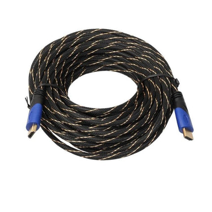 15 Meter HDMI Cable for High-Definition Video and Audio Links - braided long HDMI 1.4 cable for HDTVs, gaming consoles and home theater setups
