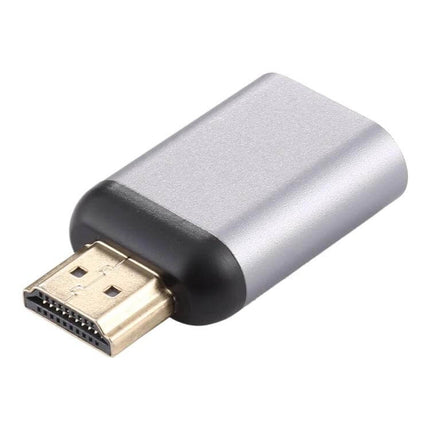 Aluminum Alloy USB-C to HDMI Adapter for Video Connections - compact silver aluminum alloy adapter for mirroring laptop to HDMI display