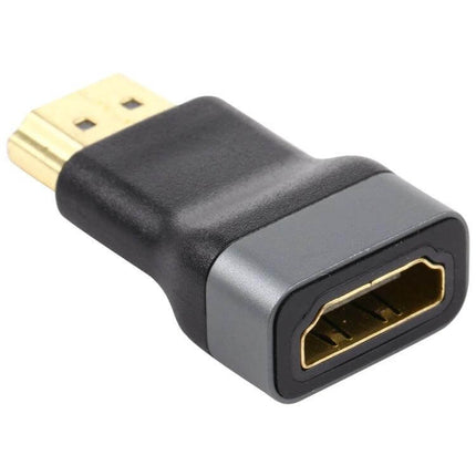 Gold-Plated HDMI Female to Male Adapter for Home Theater Connections - compact gold-plated HDMI adapter for 1080P signal extension