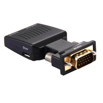 VGA to HDMI Adapter with Audio for HDTV and Projectors connecting VGA laptop to HDMI HDTV or projector with audio support