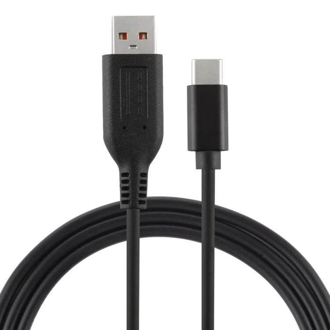 Alt Tag: Lenovo Yoga 3 USB-C Charger Cable for Lenovo Devices, 1.8 Meters - black USB-A to USB-C charging cable, 1.8m