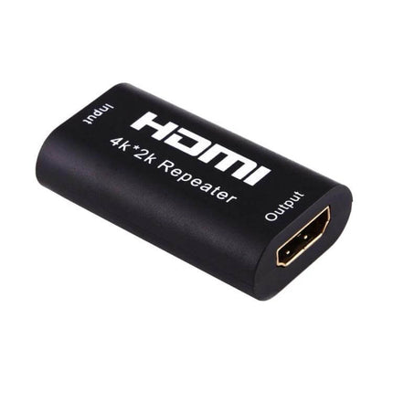 HDMI Signal Extender for Long-Distance Video Connections – compact 4K+2K HDMI repeater box for home theater and conference room runs up to 40 meters