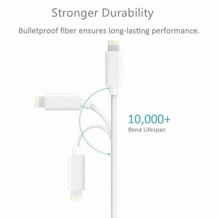 E-Gin Adapter for Daily Home Screen Mirroring to TVs showing durable white cable with 10,000+ bend lifespan for home streaming