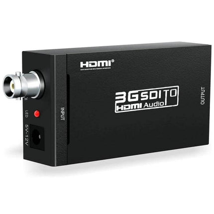 NEWKENG Mini SDI to HDMI Video Converter for Signal Adaptation black 3G SDI to HDMI audio adapter with BNC input and HDMI output
