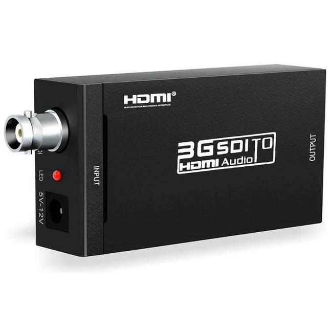 NEWKENG Mini SDI to HDMI Video Converter for Signal Adaptation black 3G SDI to HDMI audio adapter with BNC input and HDMI output