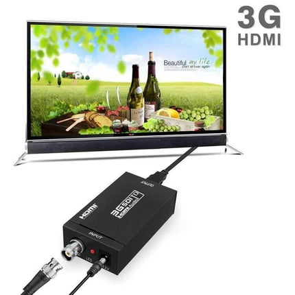 NEWKENG Mini SDI to HDMI Video Converter for Signal Adaptation - compact converter box connecting SDI camera to HDMI display for live broadcast setups