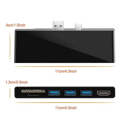 Rocketek Versatile USB Hub with HDMI and Card Reader compact multiport hub with HDMI, three USB 3.0 ports and card reader