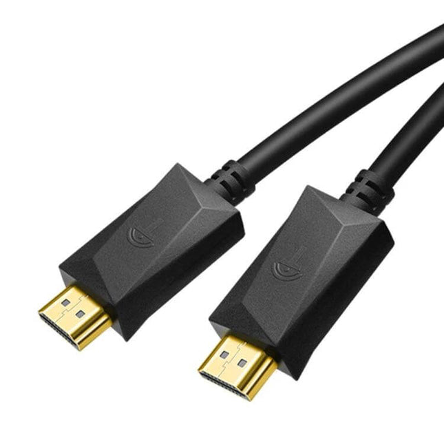 Rocketek 2-Meter HDMI Cable for Connecting TVs and Devices – black 2m HDMI cable with gold connectors for 4K TV, PC, and gaming