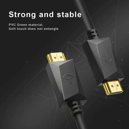 Rocketek 2-Meter HDMI Cable for Connecting TVs and Devices - durable gold-plated HDMI connectors with PVC jacket for stable 4K audio/video