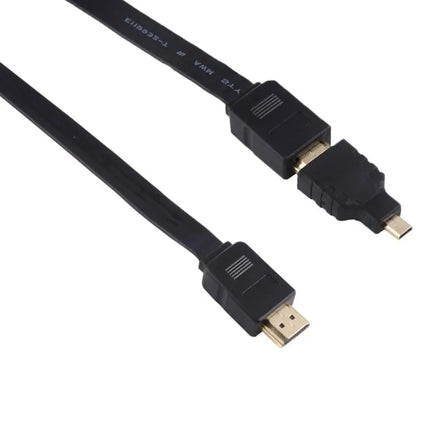 HDMI Cable 1m with Mini and Micro Adapters for TVs and Devices