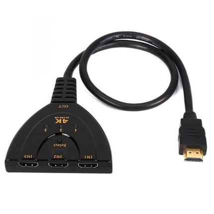 Versatile HDMI Switch for Connecting Multiple Devices to TV - 3-port HDMI 1.3b switch with single cable output for gaming consoles and streaming players