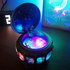 Celestial Taurus Luminous Resin Music Box - A Unique Birthday Gift