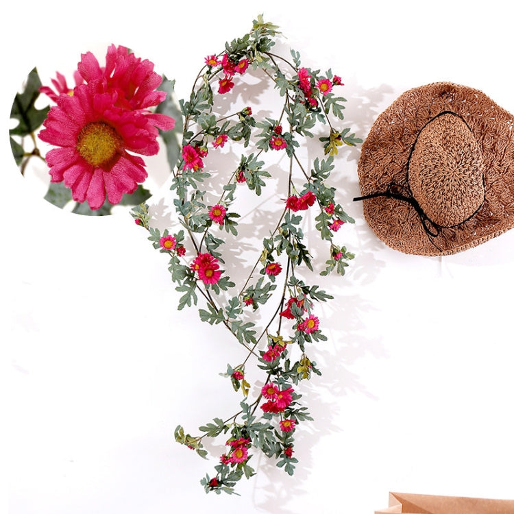 Silk Daisy Leaf Vine for Elegant Home Decor - 1.75m Length