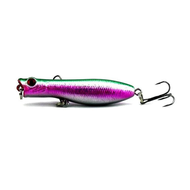 HENGJIA 6 cm Popper Lures Bionic Fishing Bait For Freshwater colorful 6cm clear lifelike surface-popping freshwater bait