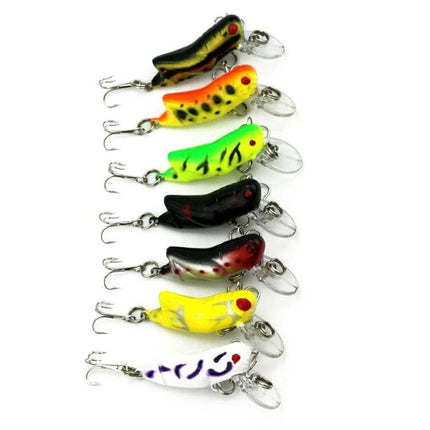 HENGJIA Biomimetic Fly Locust Lure 4.5cm For Fishing – assortment of lifelike colorful 4.5cm locust-style fishing lures with 3D eyes and treble hooks