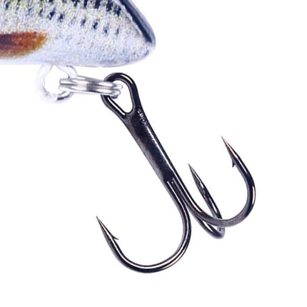 HENGJIA Floating Mini 2.5cm Luya Bait For Freshwater Fishing close-up showing treble hook and realistic body for ponds rivers lakes