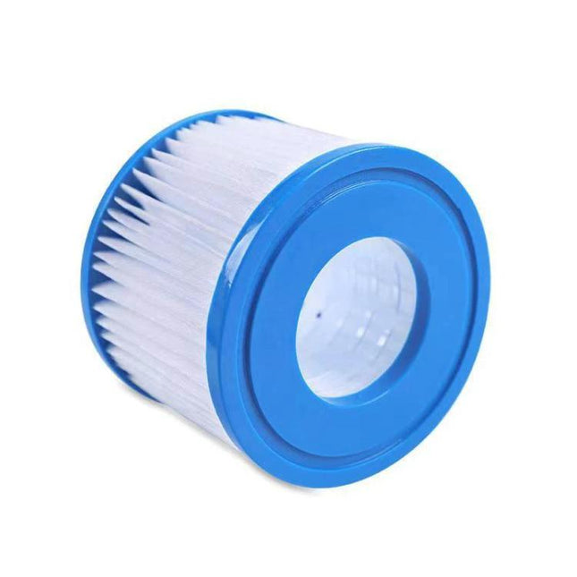 HEPA Pool Filter For Bestway Inflatable Pools For Clean Water - blue replacement cartridge capturing leaves hair and debris for clearer family pool water