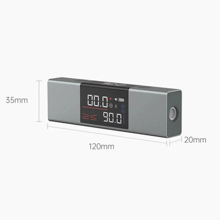 Xiaomi Youpin Dual Laser Goniometer for Angle Measurement handheld dual-axis laser goniometer with digital display and dimensions 120x35x20mm