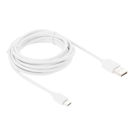 HAWEEL Micro USB Cable for Everyday Device Charging - white micro USB to USB-A cable for phone and tablet charging and syncing