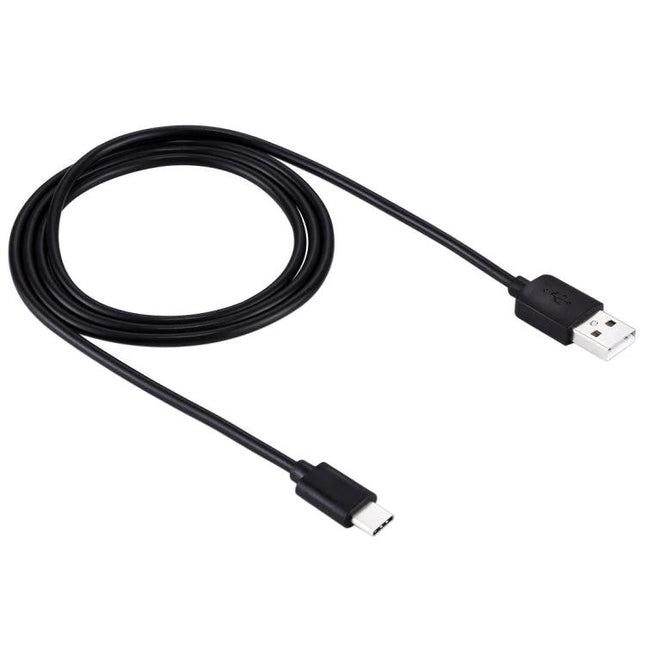 HAWEEL USB-C Cable for Everyday Device Charging and Syncing black USB-A to USB-C charging and sync cable coiled for home and travel