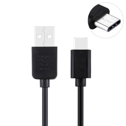 HAWEEL USB-C Cable for Everyday Device Charging and Syncing — black USB-A to USB-C charging and data cable for phones and laptops