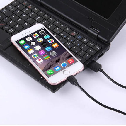 HAWEEL USB Cable for Daily iPhone and iPad Charging Needs - black cable charging iPhone from laptop, reliable everyday sync and power