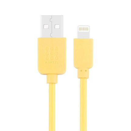 HAWEEL USB Cable for Daily iPhone and iPad Charging Needs - yellow Lightning to USB cable for reliable daily charging and data sync