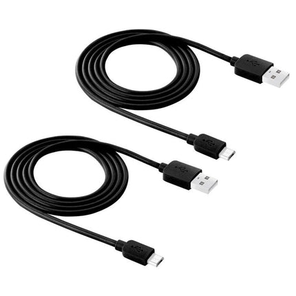 HAWEEL Micro USB Cable for Daily Smartphone Charging Needs - black coiled cable with USB-A to Micro USB for charging and data transfer