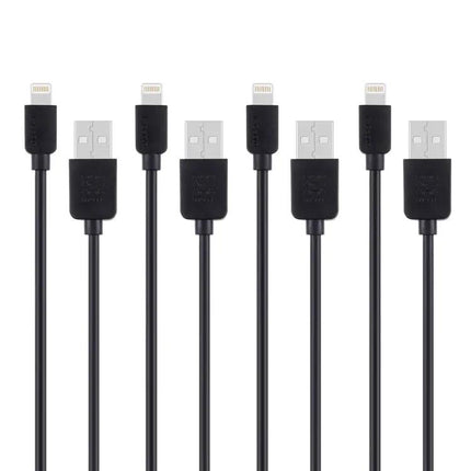 Haweel 4 Pack 1m Lightning Charging Cables For iPhone And iPad