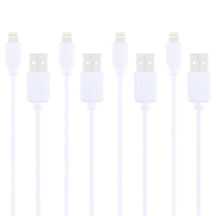 HAWEEL Cables for Everyday iPhone Charging and Syncing - white USB-to-Lightning cables for reliable charging and syncing