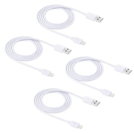 HAWEEL Cables for Everyday iPhone Charging and Syncing white USB-to-Lightning cable neatly coiled for reliable charging and syncing