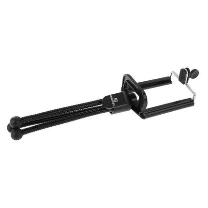 HAWEEL Flexible Octopus Tripod for Phones and Cameras shown in black with flexible legs and phone mount for hiking and travel photography