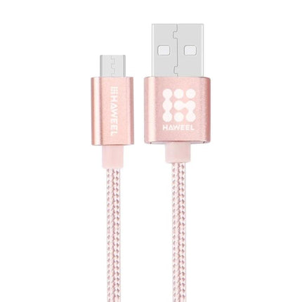 Reliable Cable for Daily Smartphone Charging and Syncing - rose gold braided USB to micro USB with pure copper conductor