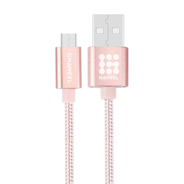 Reliable Cable for Daily Smartphone Charging and Syncing - rose gold braided USB to micro USB with pure copper conductor