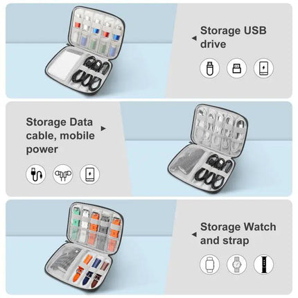 HAWEEL Watch Band Organizer Case M - Cable Earphone Box