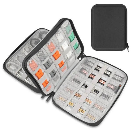 HAWEEL Watch Band Organizer Case Size L Cable Earphones Box