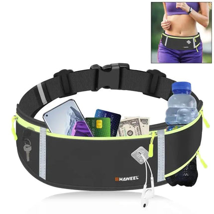 HAWEEL Running Belt Water Resistant Waist Pouch For Everyday Runs