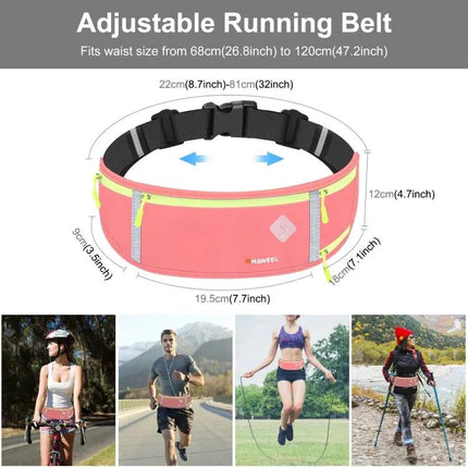 HAWEEL Running Belt Water Resistant Waist Pouch For Everyday Runs