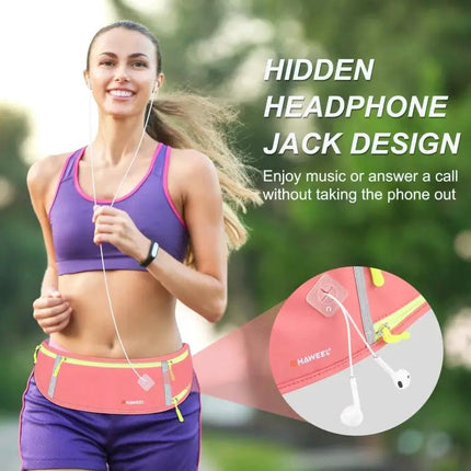 HAWEEL Running Belt Water Resistant Waist Pouch For Everyday Runs