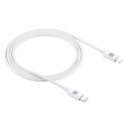 HAWEEL Type-C Cable for Everyday iPhone and iPad Charging - white TPE shielded charging cable, durable flat design for travel and office use