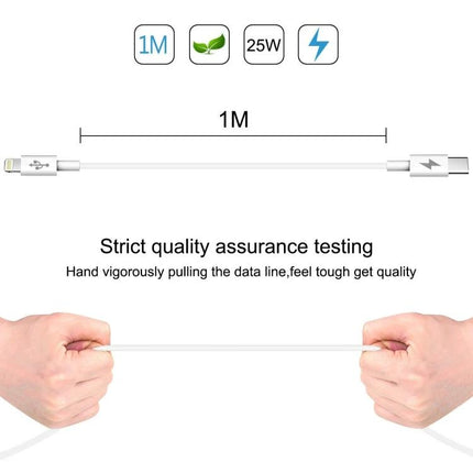 HAWEEL Type-C Cable for Everyday iPhone and iPad Charging - 1M durable TPE charging cable, 25W fast charge, sturdy pull-tested design
