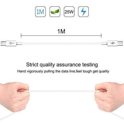 HAWEEL USB-C to USB-C Cable for Everyday Device Charging - 1M durable TPE cable 25W fast charging and data transfer
