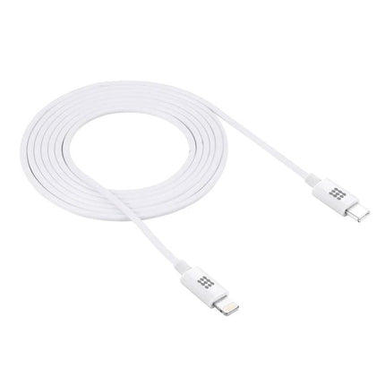 HAWEEL Charging Cable for Daily iPhone and iPad Essentials – 2m white Lightning to USB-C cable for everyday charging, durable flat design