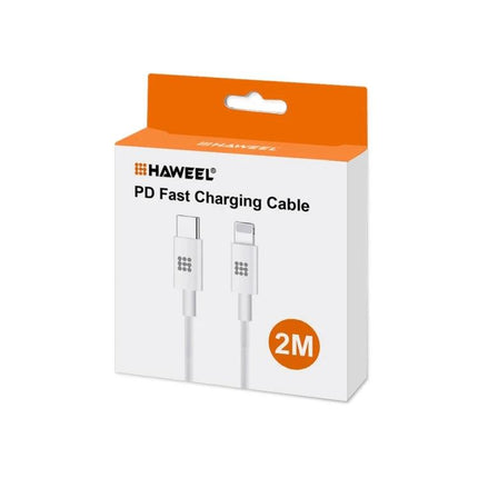 HAWEEL Charging Cable for Daily iPhone and iPad Essentials - 2m PD fast charging cable in retail box
